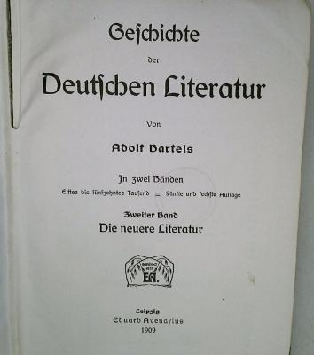 DLIT10615:1 : Geschichte der deutschen Literatur (1909)