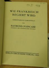  Wie in Frankreich regiert wird (1913)