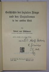 Bb 103-1&lt;2&gt; und -2&lt;2&gt; : Geschichte der sozialen Frage und des Sozialismus in der antiken Welt. Bd. 1 und 2 (1912)