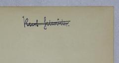 - (Schröder, Kurt), Von Hand: Autogramm, Name; 'Kurt Schröder.'. 
