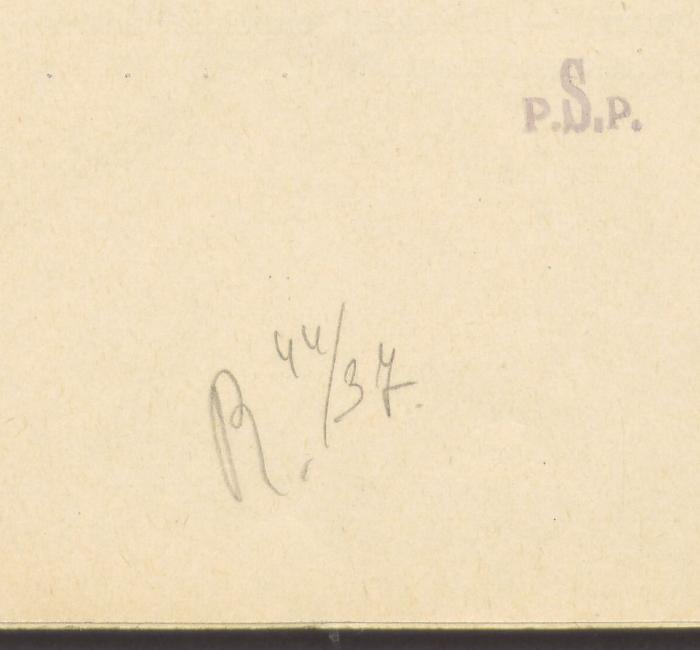 -, Von Hand: Inventar-/ Zugangsnummer; 'R 44/37'