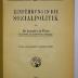 Bb 282&lt;2a&gt; : Einführung in die Sozialpolitik (1921)