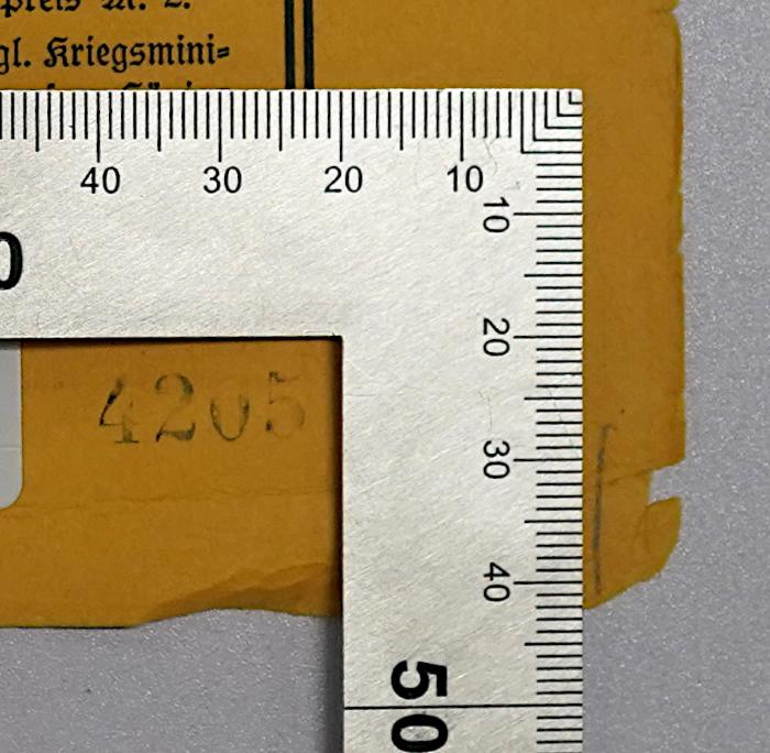 Bb 296 : Die deutsche Sozialdemokratie in und nach dem Weltkriege. (1916);-, Von Hand: Nummer; '4205'