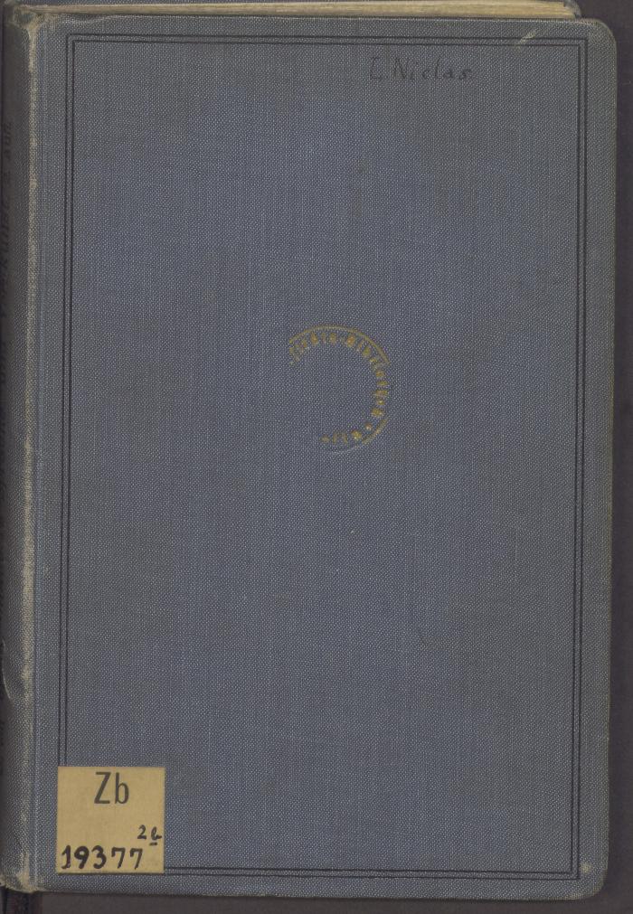 Zb 19377'2b':F8 : Chaucers Sprache und Verskunst. (1933)