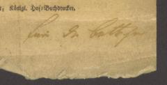 - (Dr. B[..]ttcher), Von Hand: Widmung; 'für Dr. B[..]ttcher'. 
