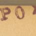 -, Stempel: ; 'POX'