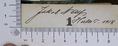 - (Neuß, Jakob ), Von Hand: Autogramm; 'Jakob Neuß[?]'.  (Prototyp)