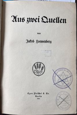 00/4011 : Aus zwei Quellen (1914)