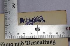 - (Habbena, Andreas), Von Hand: Autogramm, Name; 'A. Habbena'. 