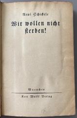 44/24813 : Wir wollen nicht sterben! (1922)
