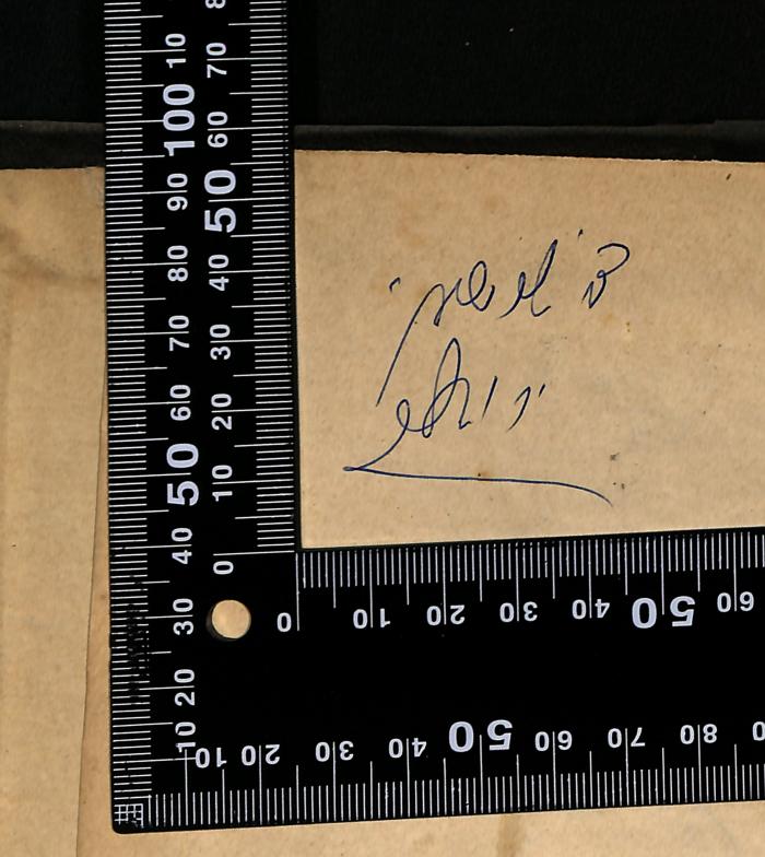 -, Von Hand: Name; 'Dr. Shimon Jerusalem'