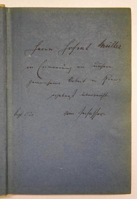 Bb 490 : Das Staatsrecht des Reichs und seiner Länder : systematisch dargestellt (1921);- (Müller, [?] Hofrat), Von Hand: Widmung; 'Herrn Hofrat Müller in Erinnerung an unsere gemeinsame Arbeit in […] ergebenst überreicht vom Verfasser Sept 1921'. 