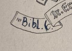 - (Blau, Ernst), Von Hand: Signatur; 'No Bibl.6 '. 