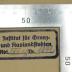 - (Institut für Grenz- und Auslandsstudien (Berlin)), Stempel: Name, Berufsangabe/Titel/Branche; 'Institut für Grenz- und Auslandstudien
Abt. ...... Nr. ......'.  (Prototyp)