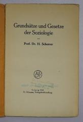 Bb 495 : Grundsätze und Gesetze der Soziologie (1914)