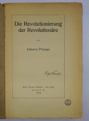 Bb 381 : Die Revolutionierung der Revolutionäre (1918)