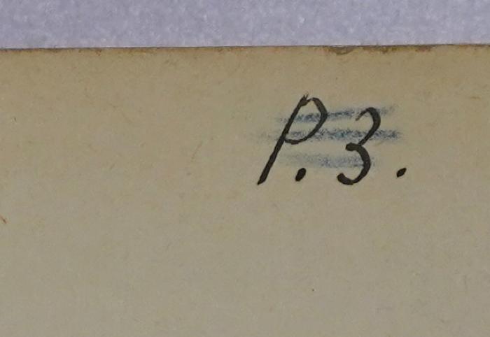 Bb 517 : Demokratie heute und morgen
 (1944);-, Von Hand: Signatur; 'P. 3.'