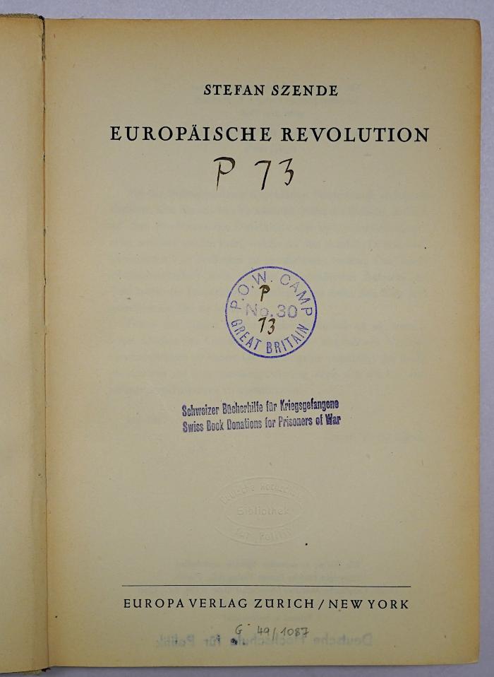 Bb 583 : Europäische Revolution (1945)