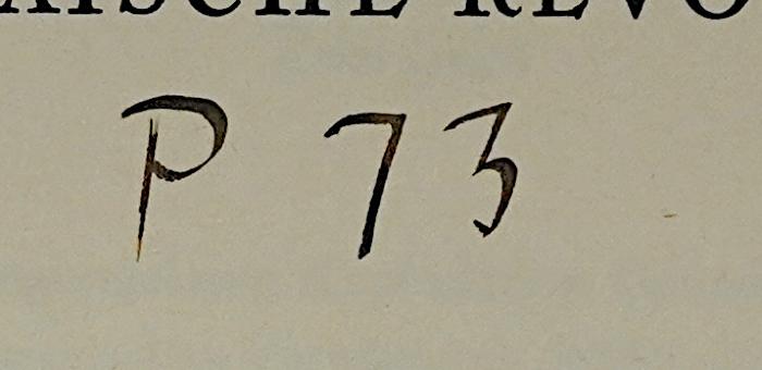 Bb 583 : Europäische Revolution (1945);- (P.O.W. Camp Great Britain), Von Hand: Signatur; 'P 13'. 