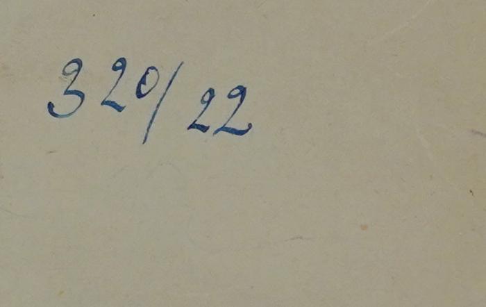 Bb 517 : Demokratie heute und morgen
 (1944);-, Von Hand: Nummer; '320/22'