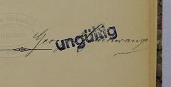 -, Von Hand: Autogramm, Name; 'Georg Haldenwange'