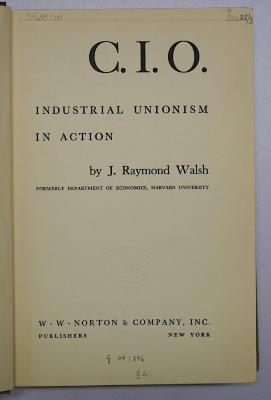 Bb 608a : C.I.O. - industrial Unionism In Action (1937)