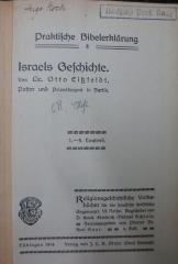 XVI 2251 4 2.Ex.: Israels Geschichte (1914)