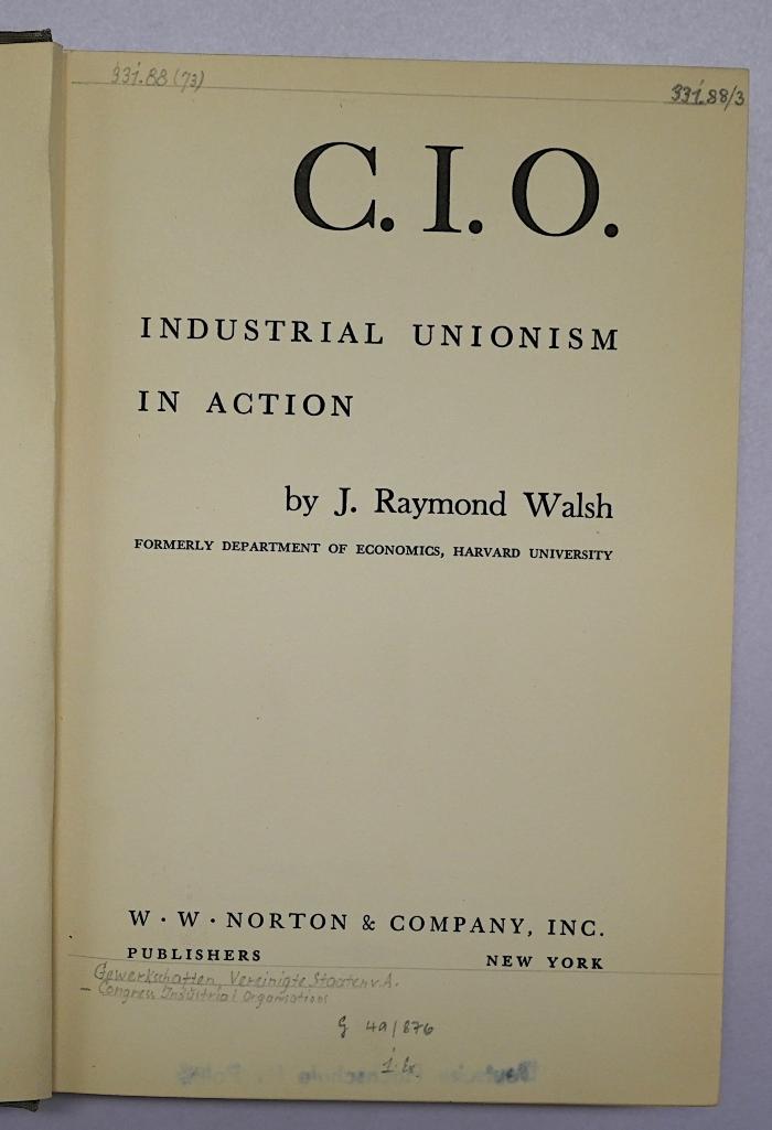 Bb 608 : C.I.O. - industrial Unionism In Action (1937)