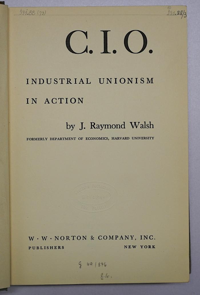 Bb 608a : C.I.O. - industrial Unionism In Action (1937)
