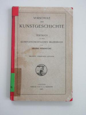 GG-25-10-492,5 : Vorschule der Kunstgeschichte :  Textbuch zu dem kunstgeschichtlichen Bilderbuch (1907)
