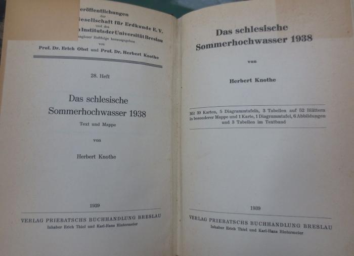 Kc 659 Text: Das schlesische Sommerhochwasser 1938 (1939)