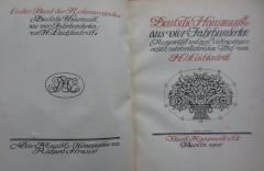 Vy 21: Deutsche Hausmusik aus vier Jahrhunderten (1907)