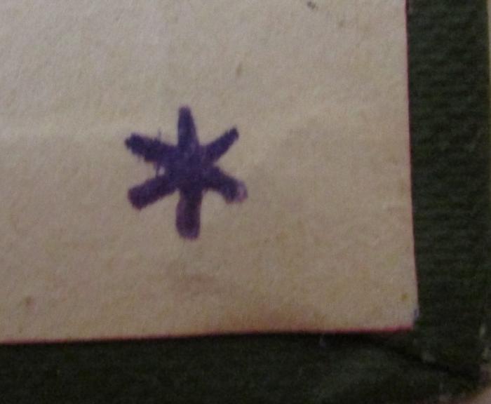  Der Afghanen-Spion (Dschassus-i-Afghani) : Kulturhistorische Erzählung aus Zentral-Asien (o.J.);- (unbekannt), Von Hand: Zeichen; '*'. 