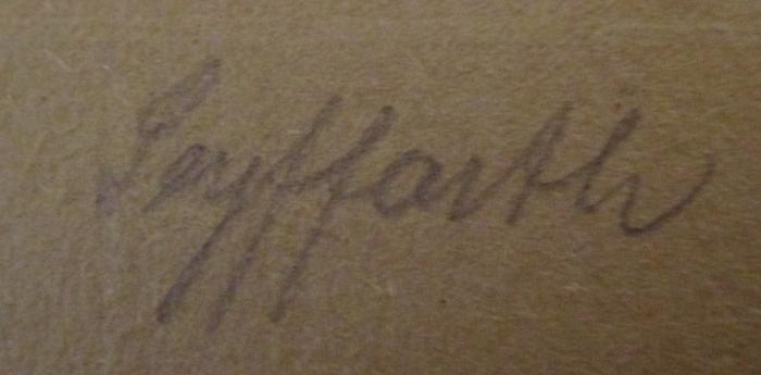  Märkischer Fahrtenspiegel : Gaublatt der Brandenburgischen Wandervögel (1915-16);- (Seyffarth, Wanda), Von Hand: Autogramm, Name; 'Seyffarth'. 