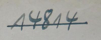 - (NSDAP-Gauarchiv Südhannover-Braunschweig), Von Hand: Nummer; '14814'. 