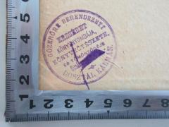 - (Erzsèbet Könyvnyomdája és Tömöntödéje), Stempel: Berufsangabe/Titel/Branche, Ortsangabe, Name; 'Gözeröre Berendezett 
Erzsèbet
Könyvnyomdája
és Tömöntödéje
Dicsőszentmárton
Dosztál Kálmán
'.  (Prototyp)