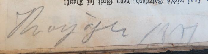 - (unbekannt), Von Hand: Notiz; 'Magazin 1817[?]'. 