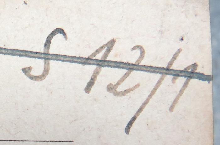 - (NSDAP-Gauarchiv Südhannover Braunschweig, Freimaurer-Bibliothek[?]), Von Hand: Nummer; 'S 12/1'. 