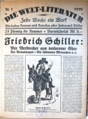 Zs 472 : 1919 : Die Welt-Literatur 1919. (1919)