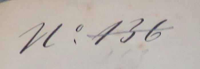 - (unbekannt), Von Hand: Nummer; 'No. 136'. 