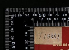 - (The National Library of Israel), Etikett: Signatur; 'T13851'. 