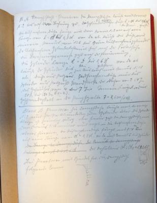 - (Ki[...]nn[?], M.), Von Hand: Notiz; '[Notizen zu technischen Einrichtungen]'. 