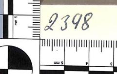 - (NSDAP-Gauarchiv Südhannover-Braunschweig), Von Hand: Nummer; '2398'. 