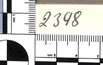 - (NSDAP-Gauarchiv Südhannover-Braunschweig), Von Hand: Nummer; '2398'. 