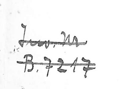 - (Theaterwissenschaftliches Institut (Bad Gandersheim)), Von Hand: Inventar-/ Zugangsnummer; 'Inv. Nr. B.7217'. 