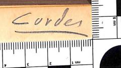 - (Cordes, [?]), Von Hand: Name; 'Cordes'. 