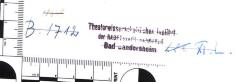 - (Theaterwissenschaftliches Institut (Bad Gandersheim)), Stempel: Name, Ortsangabe, Signatur; 'Theaterwissenschaftliches Institut der HAUPTSTADT HANNOVER Bad Gandersheim

[von Hand ergänzt:] 18649 / B.1712 / L2e[?] XI.L.'. 