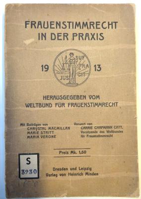 S 3230 : Frauenstimmenrecht in der Praxis. (1913)