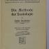 Bb 997<4>a : Die Methode der Soziologie (1908)