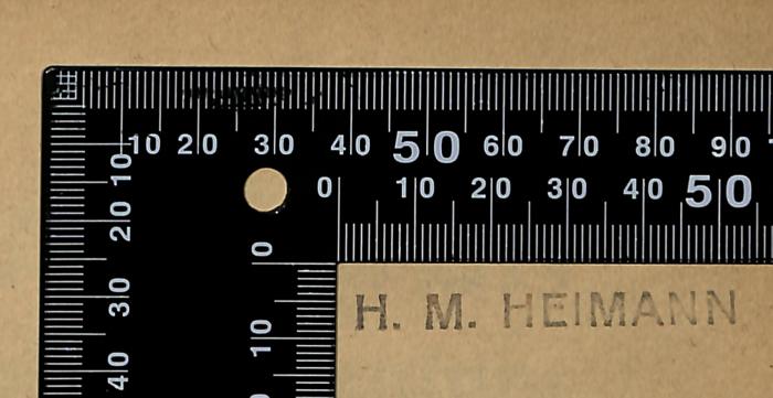 -, Stempel: Name; 'H. M. HEIMANN'